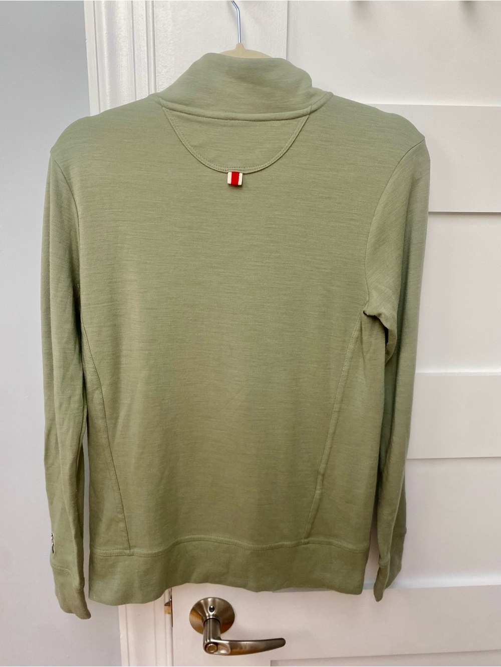 Tracksmith sweatshirt Light Olive Green Quarter-Zip Pullover size small - Picture 2 of 6